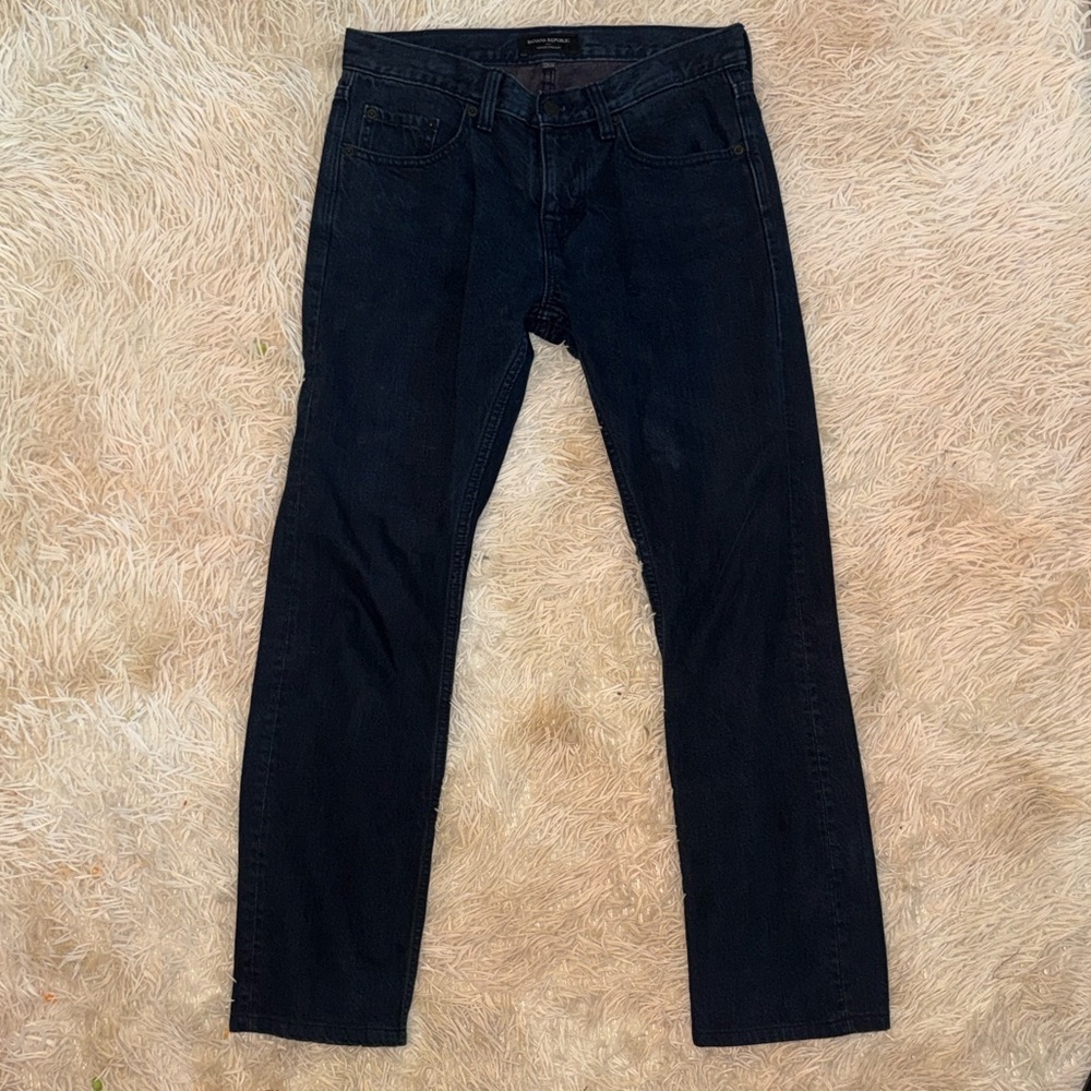 Banana Republic Men's Dark Blue Vintage Straight Jeans - 29/32